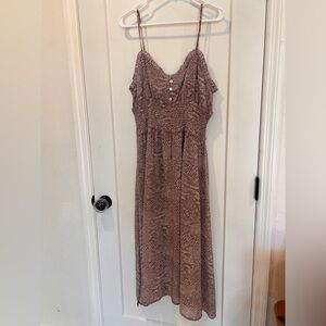 Cleobella Snake Print Midi Dress